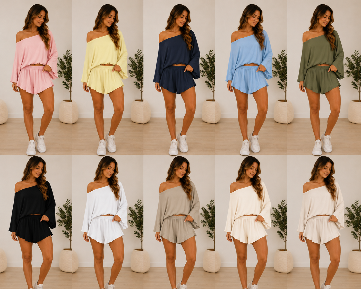 Top and shorts