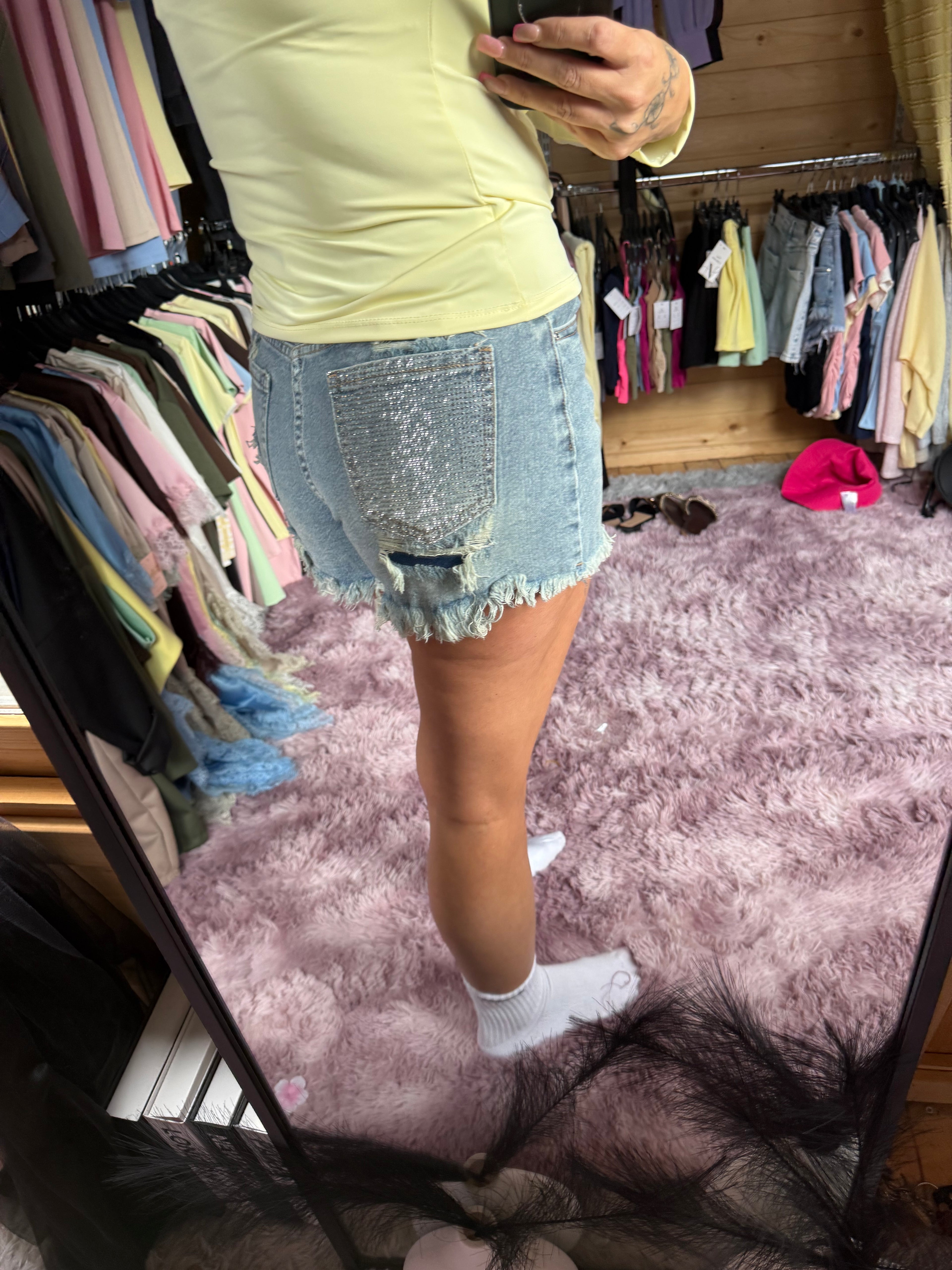 Jodies Jean shorts silver