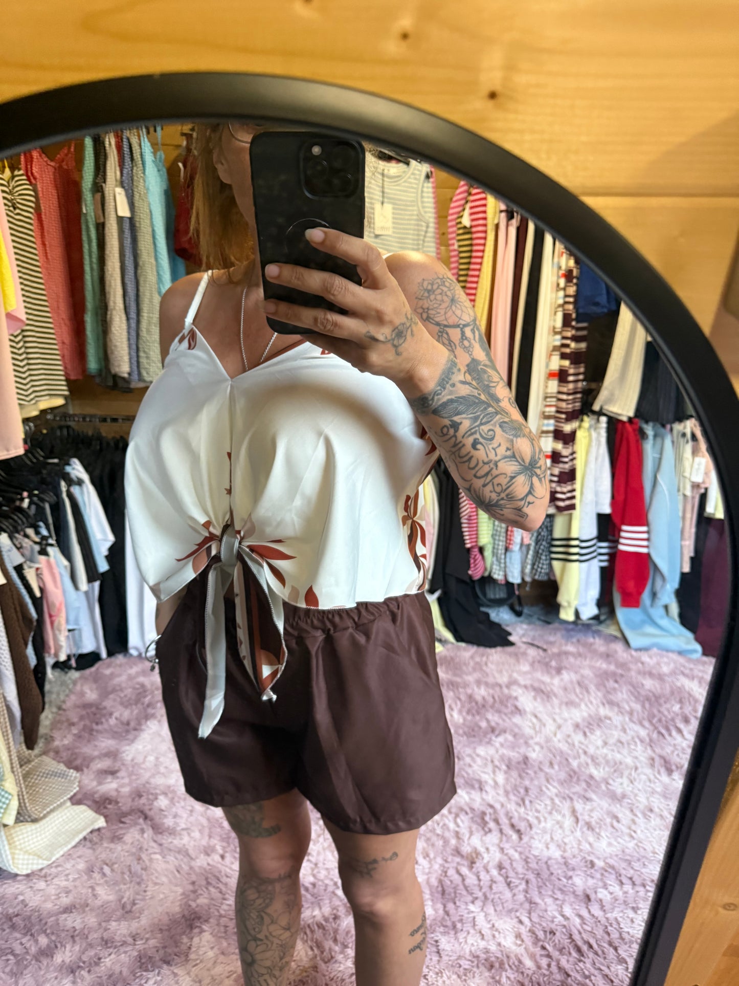16 shorts and top